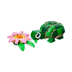 A Photo Of LEGO Creator 3-in-1 Turtle with a Water Lily Flower 124 Pieces - 31377