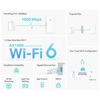 TP-Link TL-WPA7817 KIT - AV1000 Gigabit Powerline AX1500 Wi-Fi 6 Kit