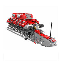 Mould King Motorized Italian Supercar V12 Engine Building Toy Set - 3472 Pieces - 10169