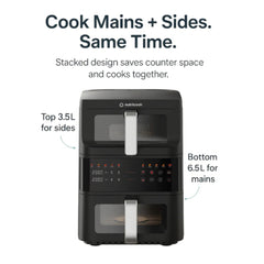 A Photo Of Nutricook Air Fryer Duo Stack 2400W 10L - NCK-AFDS240