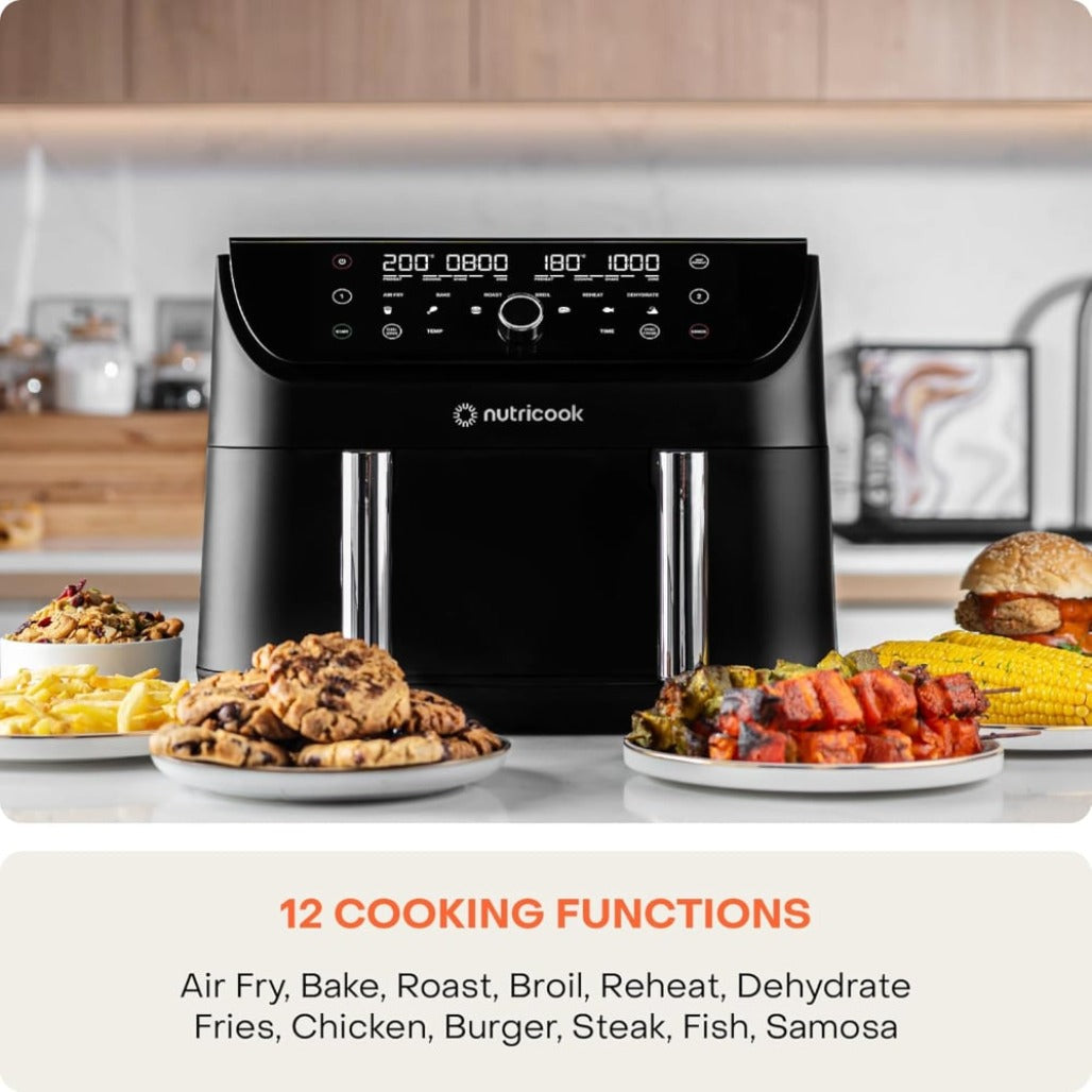A Photo Of Nutricook Air Fryer Duo 2 Flexzone 8.5L - NC-AFD285