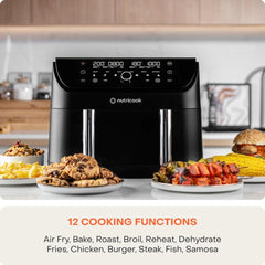 A Photo Of Nutricook Air Fryer Duo 2 Flexzone 8.5L - NC-AFD285