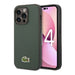 A Small Photo Of Lacoste Hard Case Iconic Petit Pique PU Woven Logo Estragon for iPhone 14 Pro's Color Variant