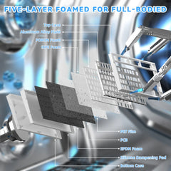 A Photo Of Attack Shark R82 HE - 75% Wired Magnetic Gaming Keyboard