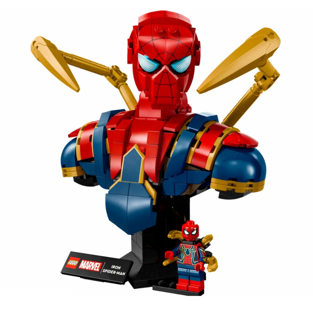 A Photo Of LEGO Marvel Iron Spider-Man Bust 379 Pieces - 76326