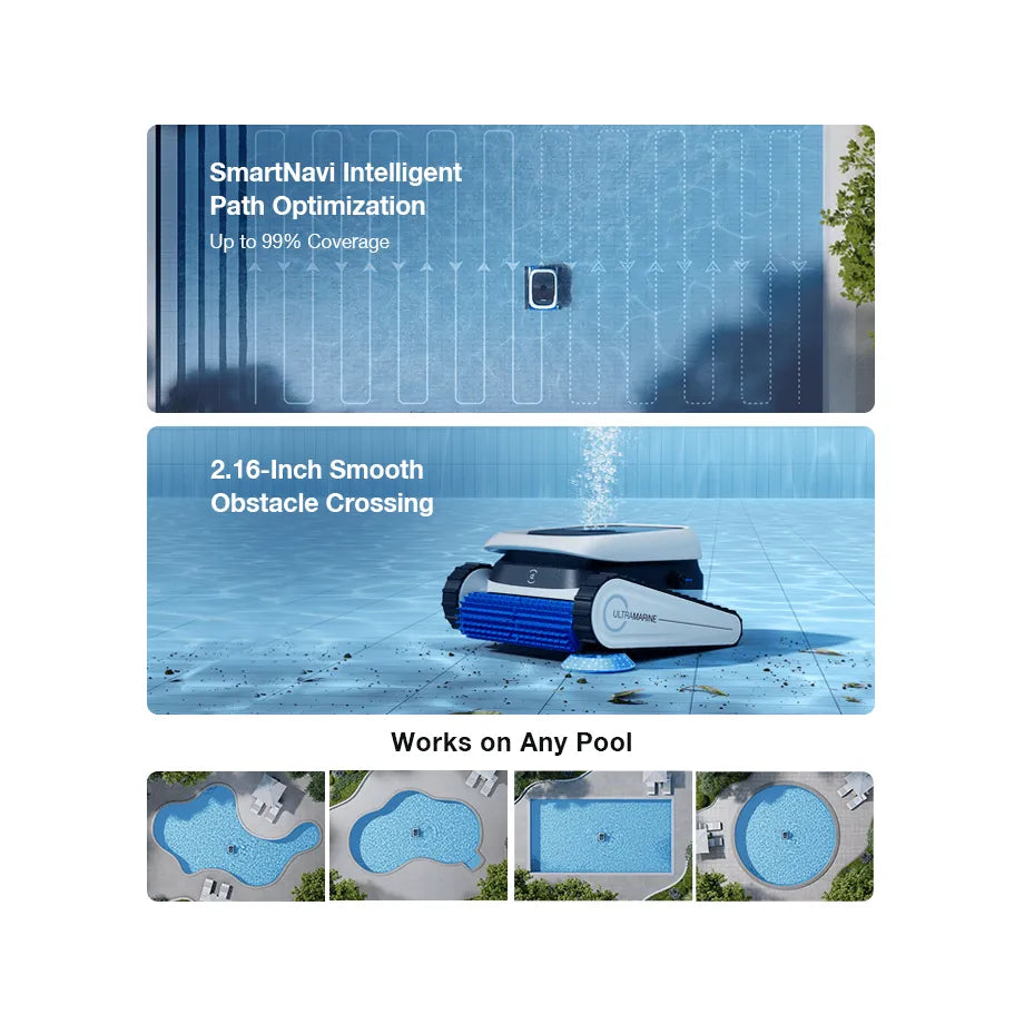A Photo Of ECOVACS ULTRAMARINE P1 Cordless Robotic Pool Cleaner – 4800GPH