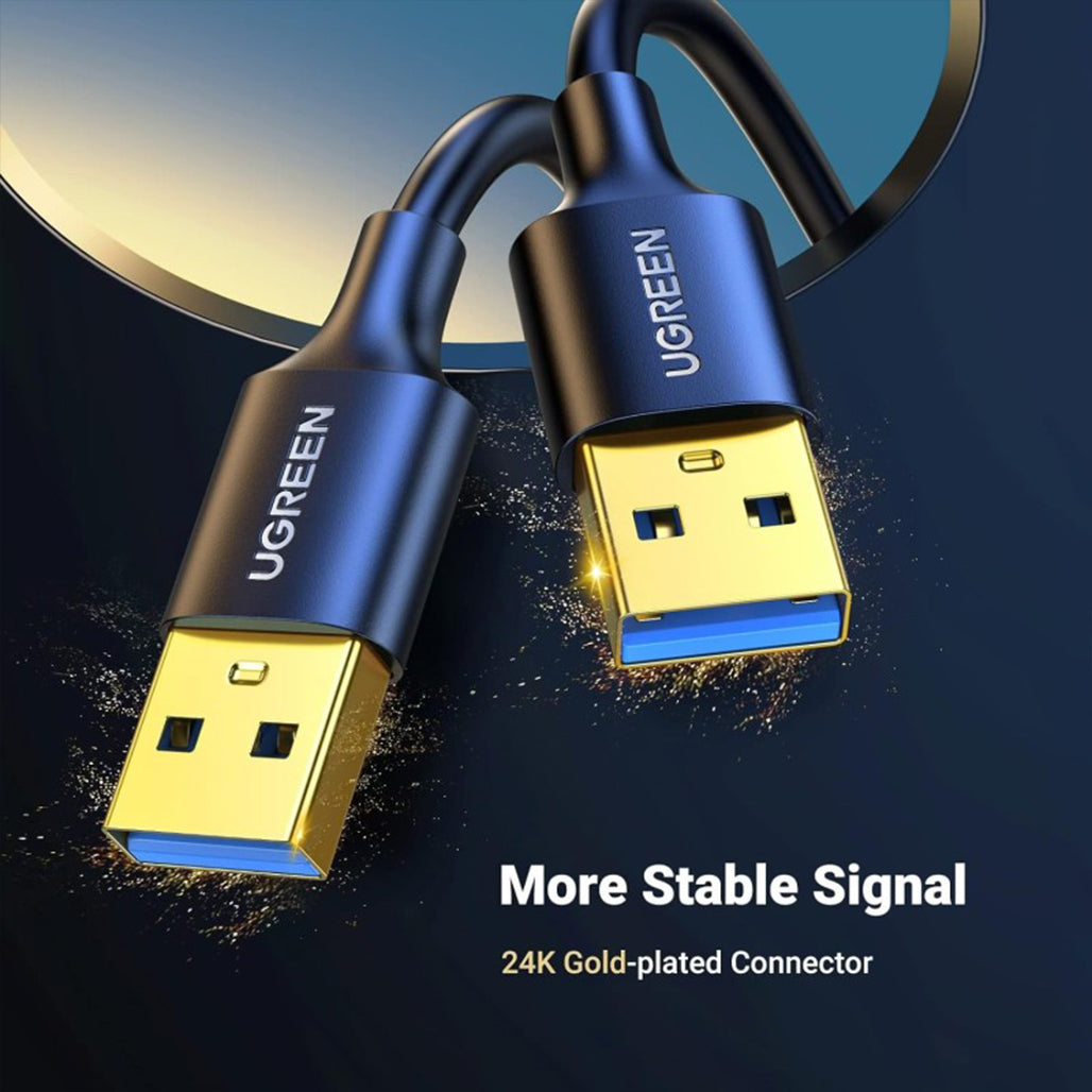 A Photo Of UGREEN USB 3.0 Male to Male Cable, 1M – High-Speed Data Transfer & Reliable Performance