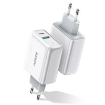 Ugreen 38W Dual-Port USB-C + USB-A Fast Charger – Smart Wall Charger (EU Plug)