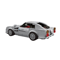 Mould King 27050S Silver Martin 007 Supercar Building Toy Set - 348 Pieces - 27050