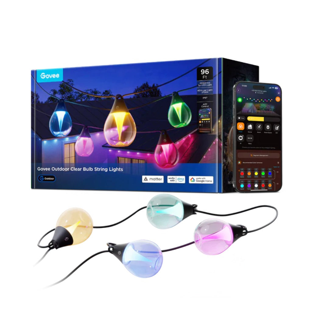 A Photo Of Govee Outdoor Clear Bulb String Lights - H7025
