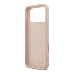 A Photo Of Karl Lagerfeld Liquid Silicone Case with Ikonik NFT Logo for iPhone 17 Pro Max