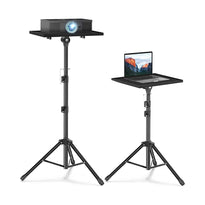 Projector Stand Tripod & Laptop Floor Stand with Height Adjustable Metal Tray