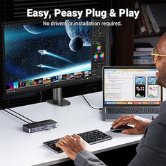 A Photo Of UGreen USB 3.0 Sharing Switch 2-in-4 Out | Share 4 USB Devices Between 2 PCs | USB-C & USB-A Ports