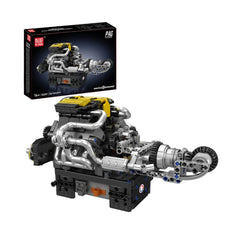 A Photo Of Mould King Motorized PAG Turbocharged V8 Engine Building Toy Set - 761 Pieces - 10207