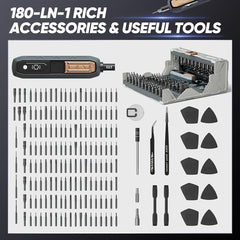 A Photo Of Jakemy 180-in-1 Precision Screwdriver Set – Magnetic Repair Tool Kit for Electronics, Home & DIY