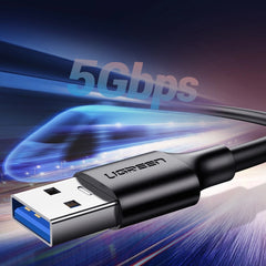 A Photo Of Ugreen 20881 USB-A 3.0 / USB-C 3A cable 0.5m - black