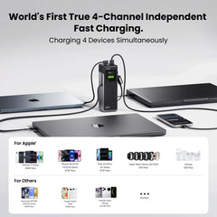 A Photo Of SHARGE HyperTower 170 - 25000mAh 170W Power Bank with Dual Built-In USB-C Cables
