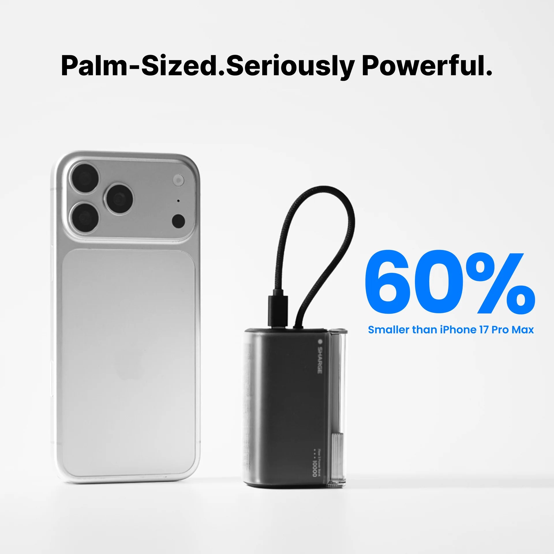 A Photo Of SHARGE Flow 3 - 10000mAh 45W Portable Charger