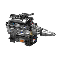 Mould King Motorized British Luxury V12 Engine Building Toy Set - 733 Pieces - 10205