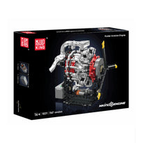 Mould King Motorized Radial Aviation Engine Building Toy Set - 1147 Pieces - 10211