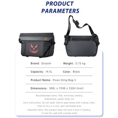 A Photo Of Divoom Sling Bag-V Smart LED Pixel Art Sling Bag