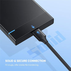 A Photo Of UGREEN Micro USB 3.0 to USB-C 3.1 Hard Drive Data Cable, 1M – High-Speed 5Gbps Transfer & Fast Charging
