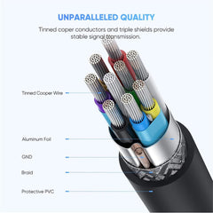 A Photo Of UGREEN Micro USB 3.0 to USB-C 3.1 Hard Drive Data Cable, 1M – High-Speed 5Gbps Transfer & Fast Charging