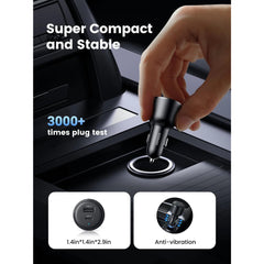 A Photo Of Ugreen 63W USB C Car Charger Adapter