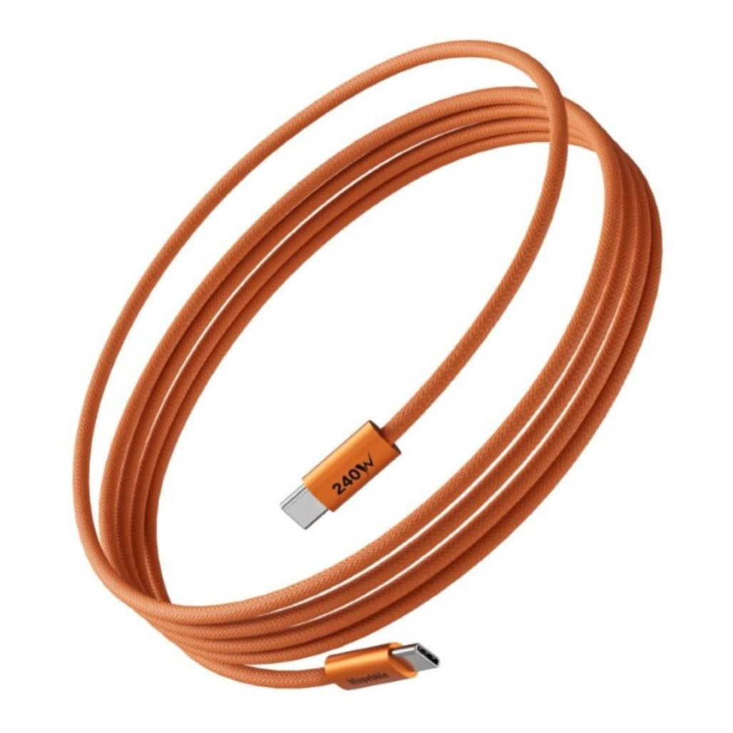 A Photo Of Blupebble PowerFlow PD 240W USB-C to USB-C Charge & Sync Braided Cable