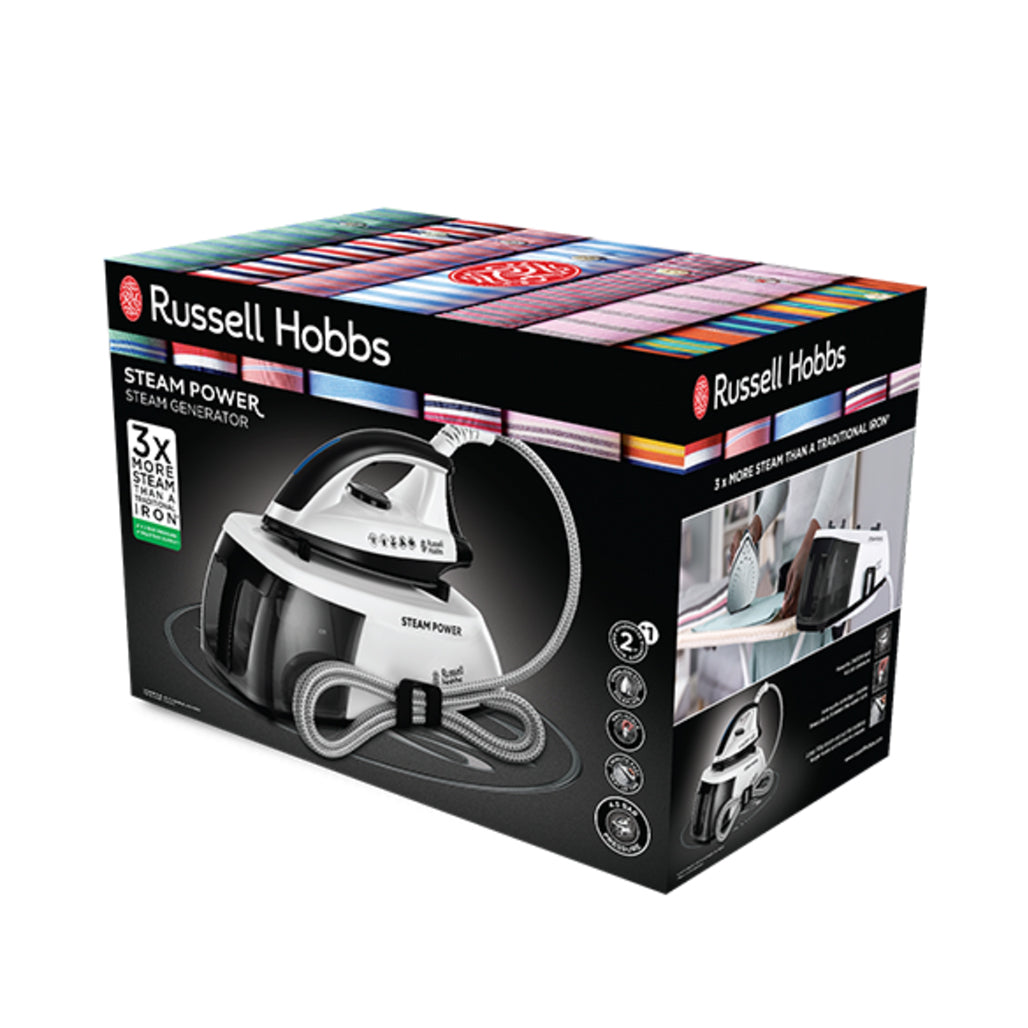 A Photo Of Russell Hobbs Steam Power Black Steam Generator Iron
