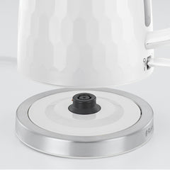 A Photo Of Russell Hobbs Honeycomb Kettle White – 1.7L Rapid Boil Electric Kettle