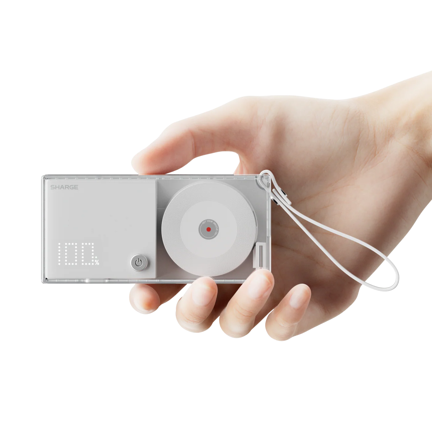 A Photo Of SHARGE DISCHO Retractable 3-in-1 - 10000mAh 30W Hybrid Power Bank & Wall Charger