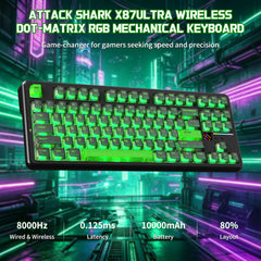A Photo Of ATTACK SHARK X87 Ultra - Wireless Mechanical Keyboard