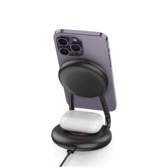 A Photo Of Green Lion 3-in-1 MagCharger Hub – Multi-Device Wireless Charging Station