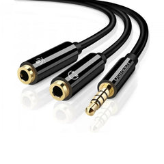 A Photo Of UGREEN 3.5mm Male to Dual 3.5mm Female Headset Splitter 30620