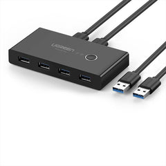 A Photo Of Ugreen USB 2.0 Switch Box HUB – 4-Port USB Splitter for Two Computers