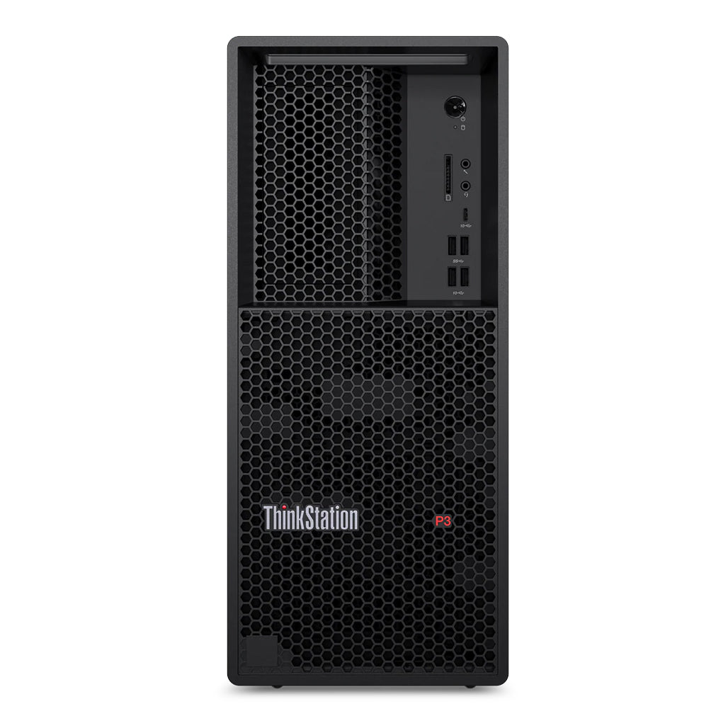 A Photo Of Lenovo ThinkStation P3 Tower Workstation 30GU002LUS - Core i7-14700 vPro - 64GB Ram - 1TB SSD - RTX™ A2000 12GB