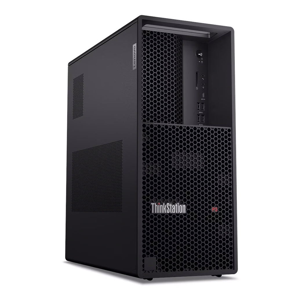 A Photo Of Lenovo ThinkStation P3 Tower Gen 2 30HS000NUS - Core™ Ultra 9 285 vPro - 128GB Ram - 2TB SSD - NVIDIA RTX™ 4000 Ada 20GB
