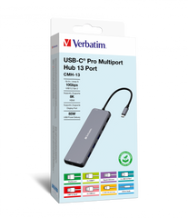A Photo Of Verbatim USB-C Pro 13-Port Multiport Hub