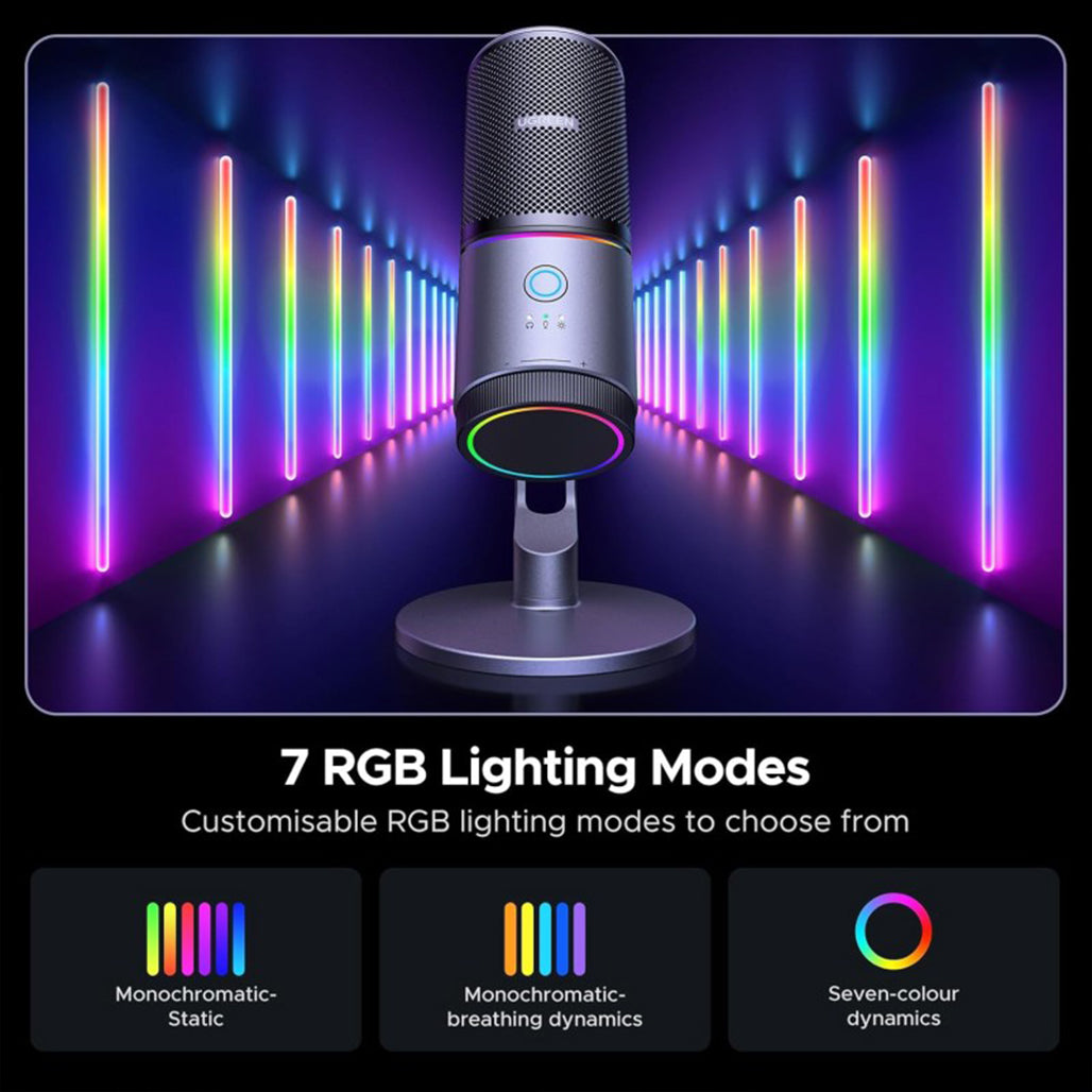 A Photo Of UGREEN USB Microphone for PC with RGB Lights