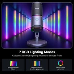 A Photo Of UGREEN USB Microphone for PC with RGB Lights