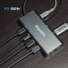 A Photo Of Blupebble C11 Multi Hub - BP-C11MULTIHUB11IN1-GY-SD26-J