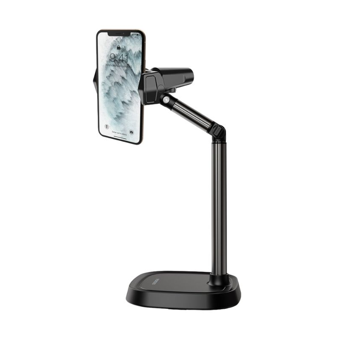 A Photo Of Porodo Telescopic Desktop Lazy Bracket - PD-LFST052-BK