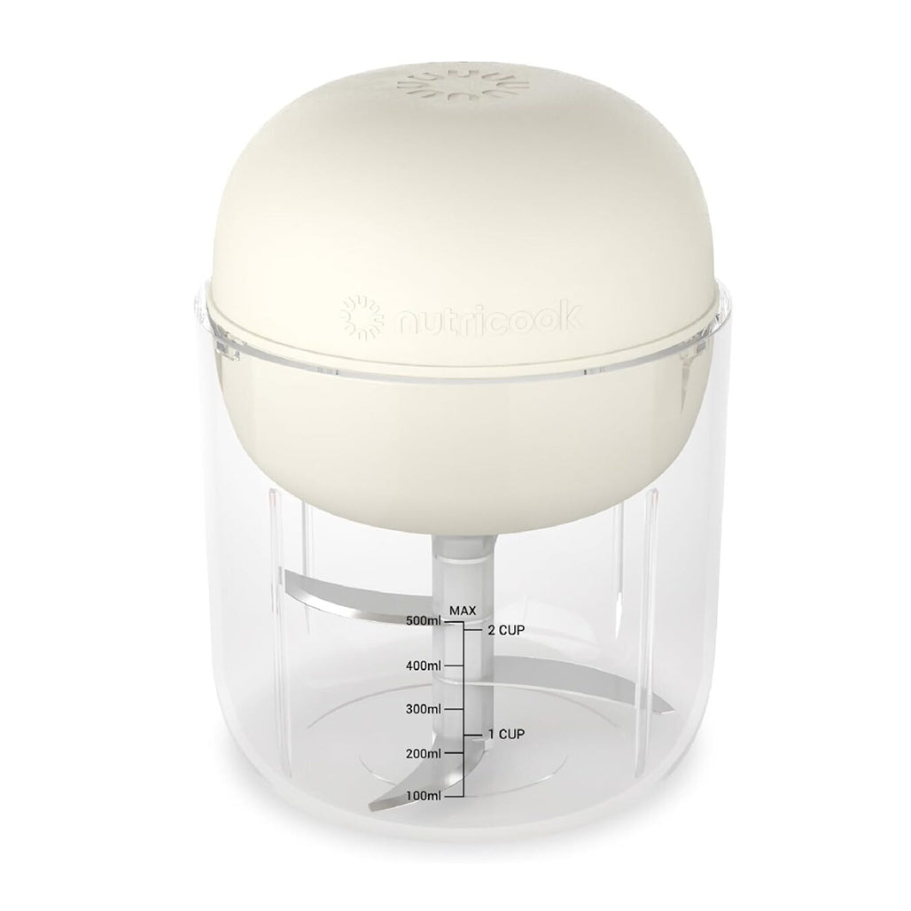 A Photo Of Nutricook Rechargeable Cordless Food Chopper with Quad Stainless Steel Blades