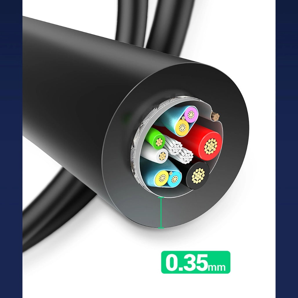 A Photo Of Ugreen 20881 USB-A 3.0 / USB-C 3A cable 0.5m - black
