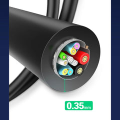 A Photo Of Ugreen 20881 USB-A 3.0 / USB-C 3A cable 0.5m - black