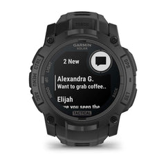 A Photo Of Garmin Instinct 3 - 50 mm - Solar - Tactical Edition Black with Black Band