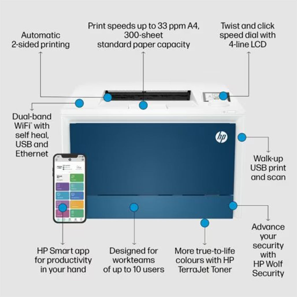 A Photo Of HP Color LaserJet Pro 4203dw - Color Laser Printer