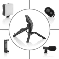 Innovagoods Plodni - Vlogging Kit with Light, Microphone and Remote Control - 6 Pieces - V0103587