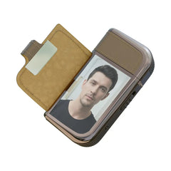 A Photo Of Porodo Clavis Multi-Functional Shaver Kit with Built-In Trimmer & Mirror - Brown